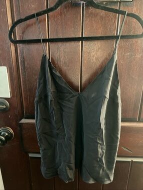 KHAITE Black Silk Camisole